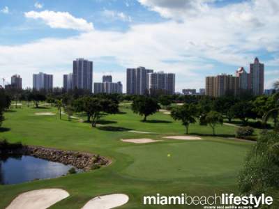 Golf course in Miami Florida